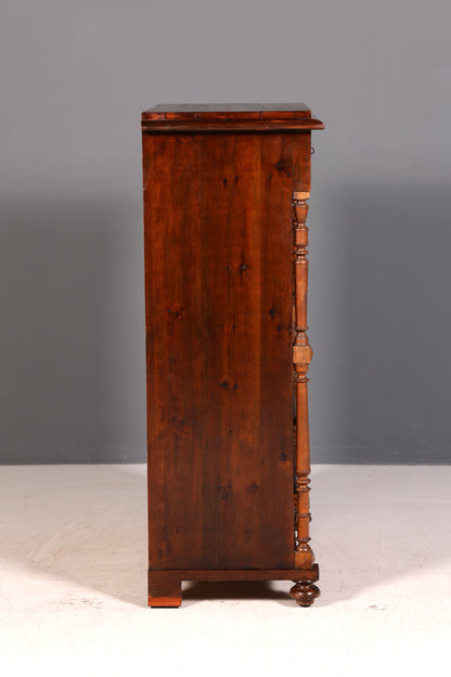 G782 Finish Wunderschöner Gründerzeit Sekretär Kommode Jugendstil Schubladenkommode Antik Vertiko (Kopie)
