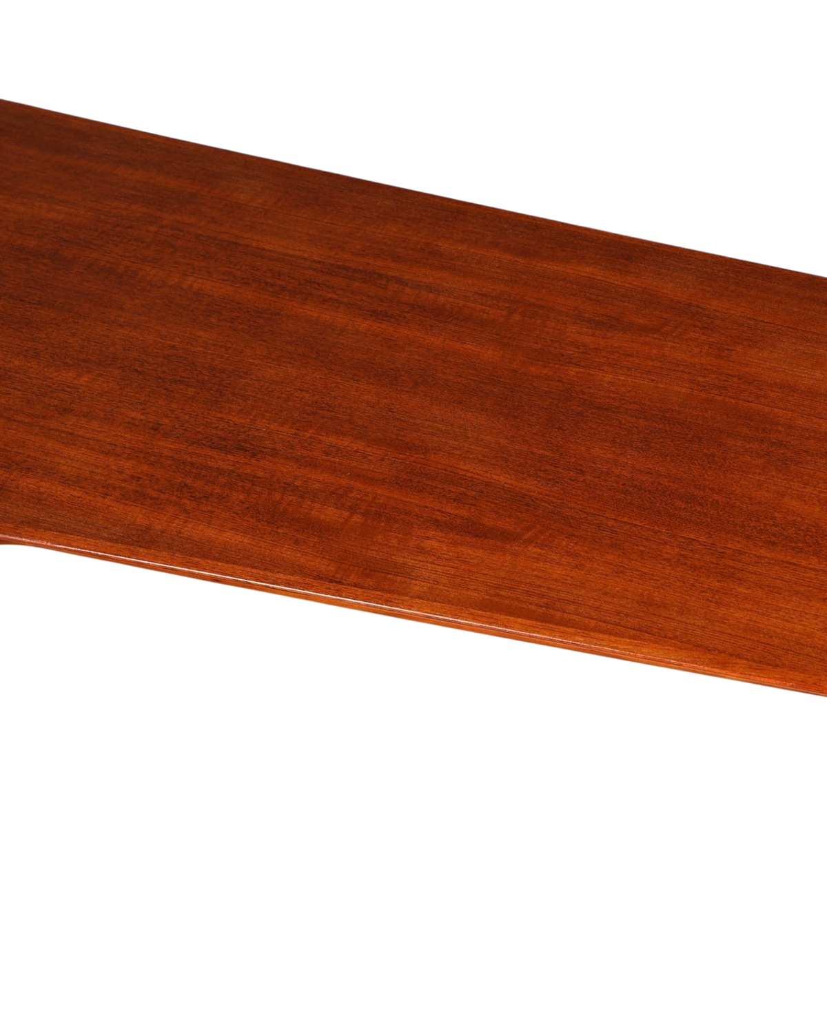 Hauptstadt Möblerei Mid-Century Couchtisch aus dunklem Echtholz mit eleganter Maserung im Vintage-Stil