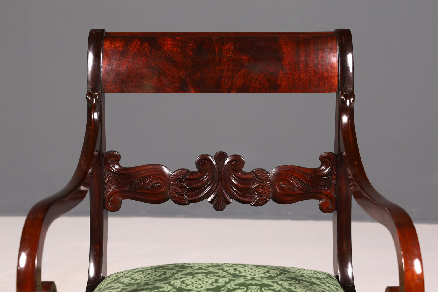 Wunderschöner Englischer Stuhl UK Küchenstuhl Antik Mahagoni Sekretär Stuhl Polsterstuhl 1 von 2