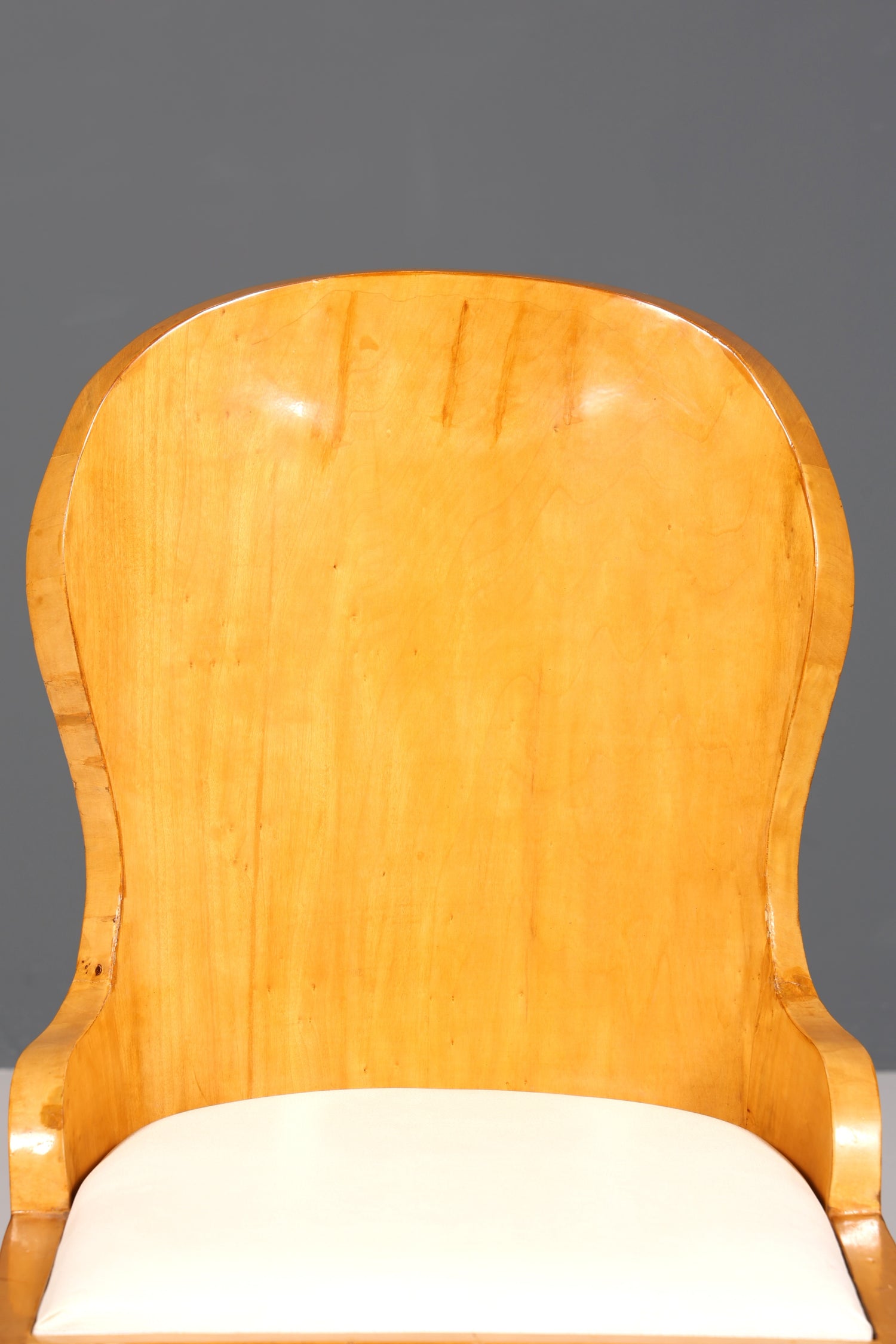 Stilvoller Art Deco Design Stuhl Biedermeier Stil Sekretär Stuhl Birke Esszimmer Stuhl 1 von 4