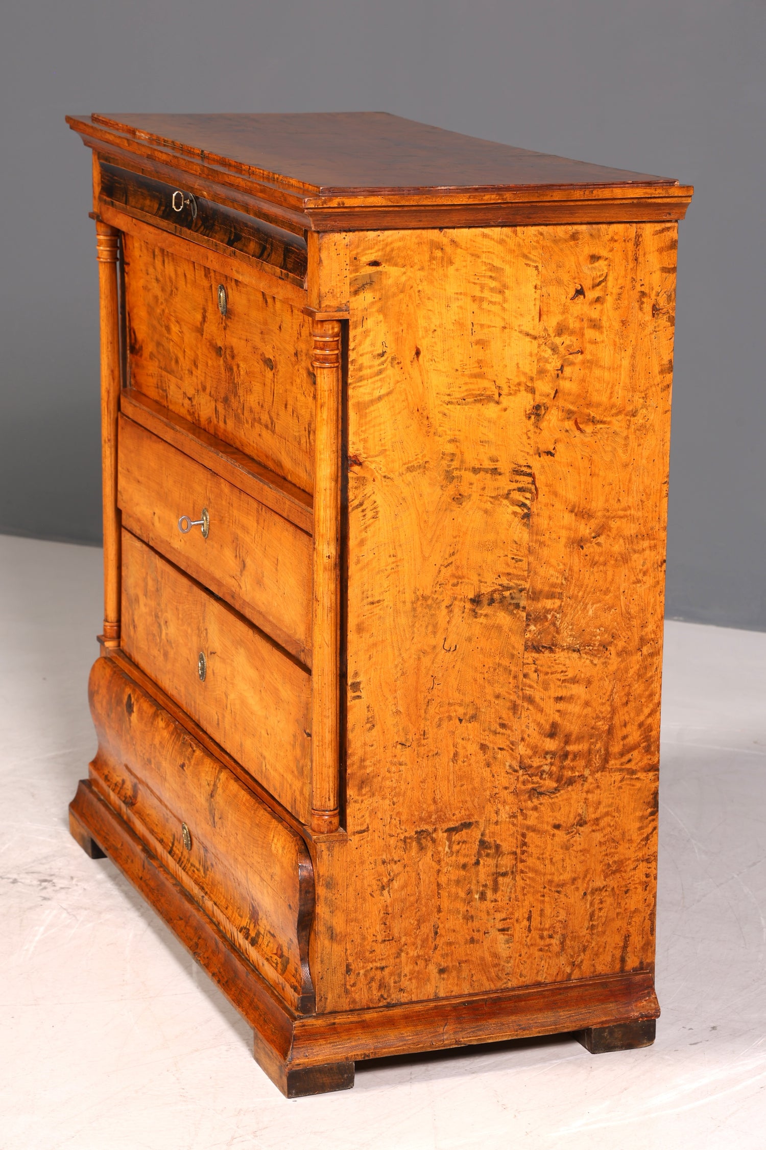 G794 Finish Wunderschöner Original Biedermeier Sekretär um 1860 Englisch Kommode Antik Bürokommode (Kopie)