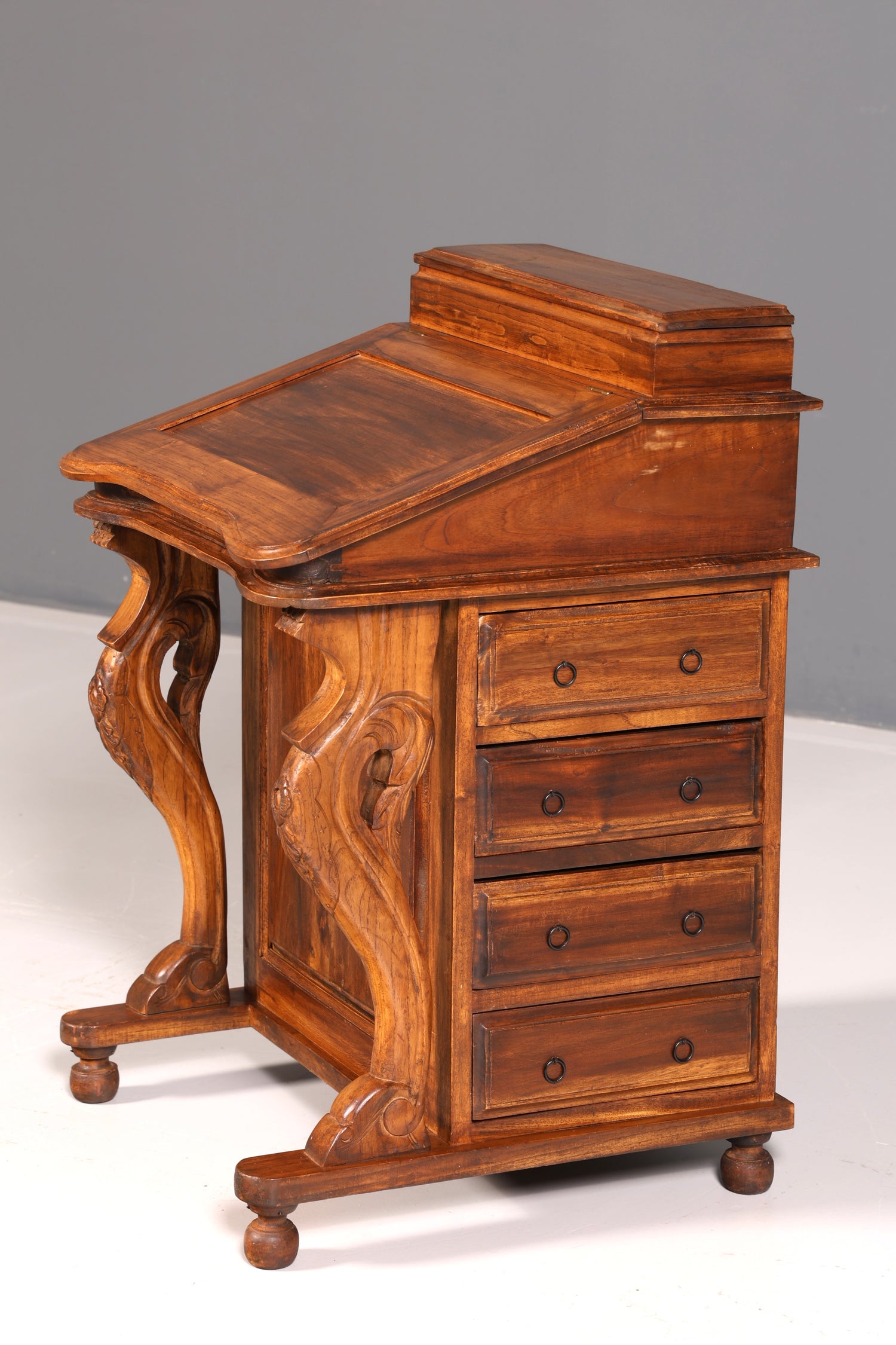 Wunderschöner Englischer Davenport Schreibtisch Desk Sekretär Schreibkommode Viktiorianischen Stil Kommode Antik Vintage