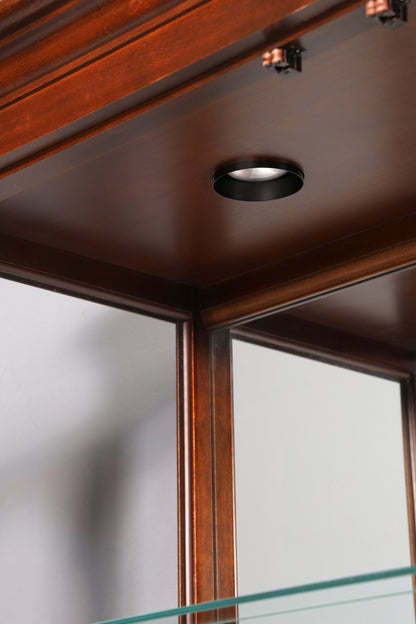 Wunderschöne Original Drexel Heritage Vitrine Bücherschrank USA Antik Schrank Buffet Regal Glasvitrine Massiv Holz Vintage