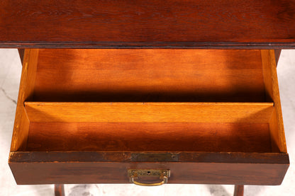 Filigrane Jugendstil Kommode Eiche Holz Antik Beistelltisch Nähtisch um 1910
