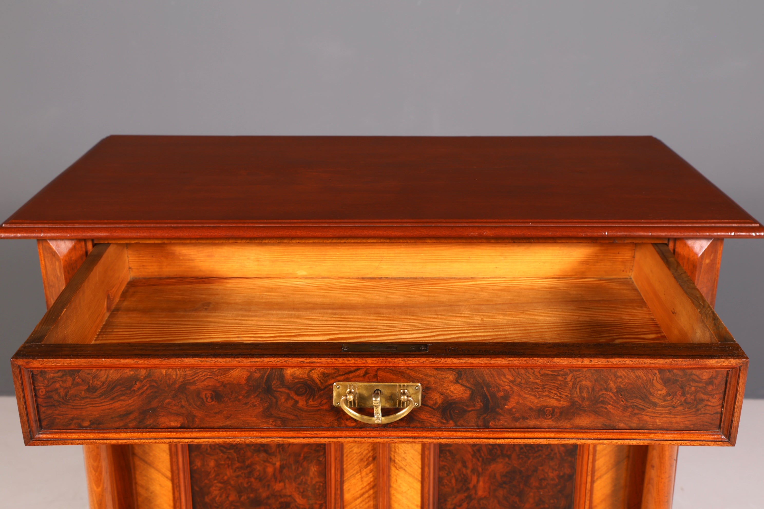 Traumhafter Gründerzeit Schrank Louis Philippe Vertiko Antik Highboard Kommode Dielenschrank