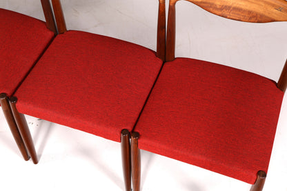 6x Mid Century Stühle Bambi Serie Rolf Rastad Adolf Relling Gustav Bahus Danish Design Stuhl Vintage Designer