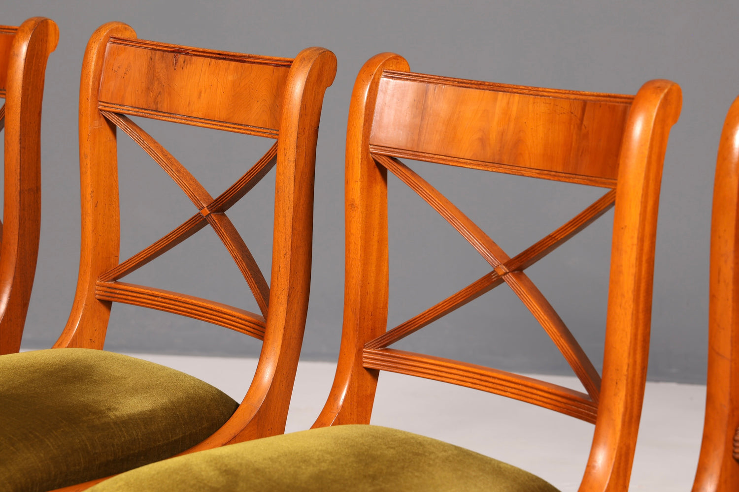 G789 Finish 4x Edle Englische Stühle Englisch Dining Chairs Antik 60er Jahre Regency Küchenstühle Stuhlset (Kopie 2)