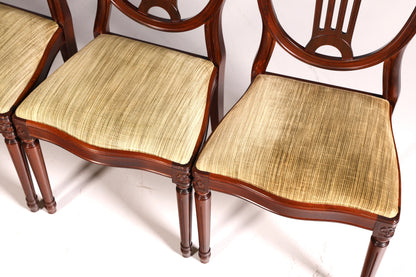 6x Traumhafte Stühle im Gustavianischen Stil Englisch Küchenstühle Antik Stuhl Set Esszimmer