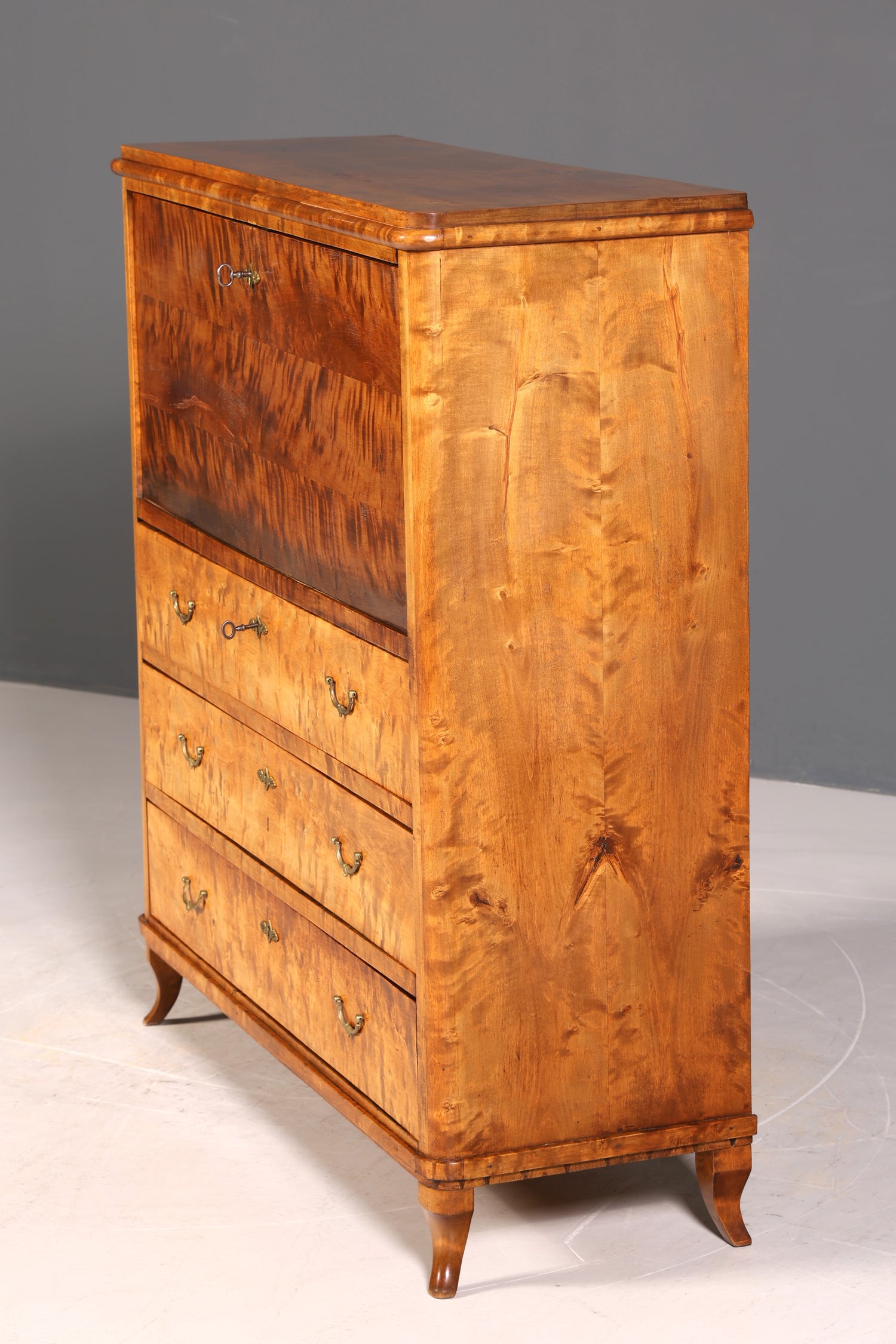 Traumhafter Sekretär im Biedermeier Stil um 1930 Schreibmöbel echt Holz Vertiko Kommode Schubladenkommode