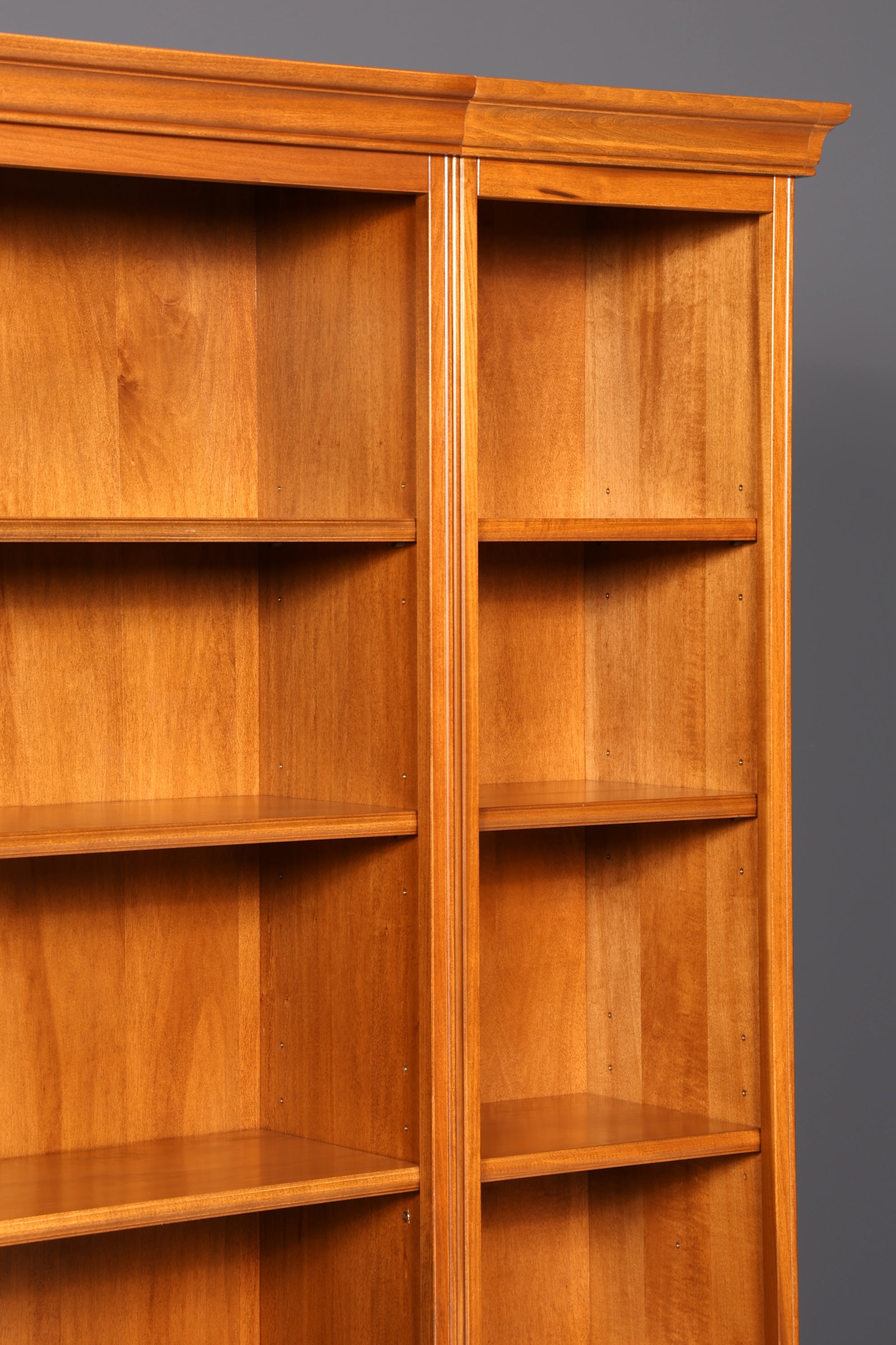 Edles Original Selva Bücherregal Kirschholz Regal Bücherschrank Vintage Italienische Möbel TV Bibliothek