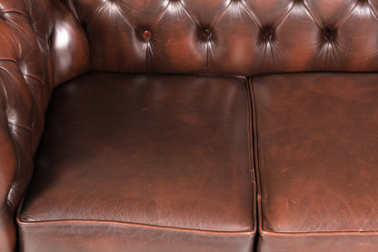 Wunderschönes Original Chesterfield Sofa 3- Sitzer echt Leder Couch Englisch 2 von 2