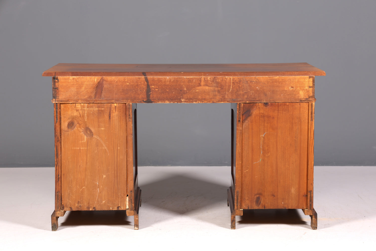 Traumhafter Jugendstil Schreibtisch Eiche Holz Gründerzeit Desk Antik Bürotisch Office Desk