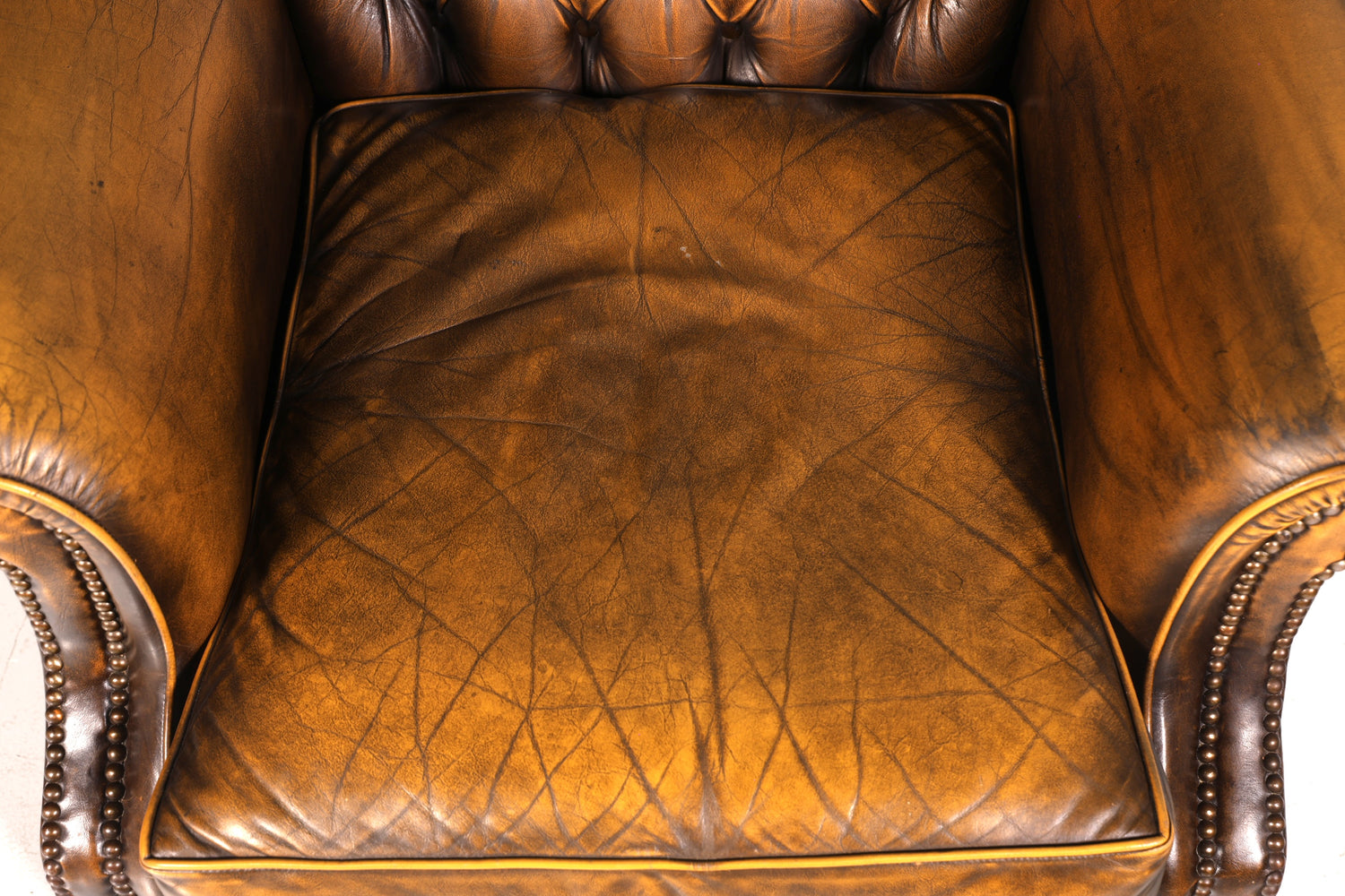 Stilvoller Original Chesterfield Sessel Englischer Armlehnsessel Englisch Herrensessel 2 von 2