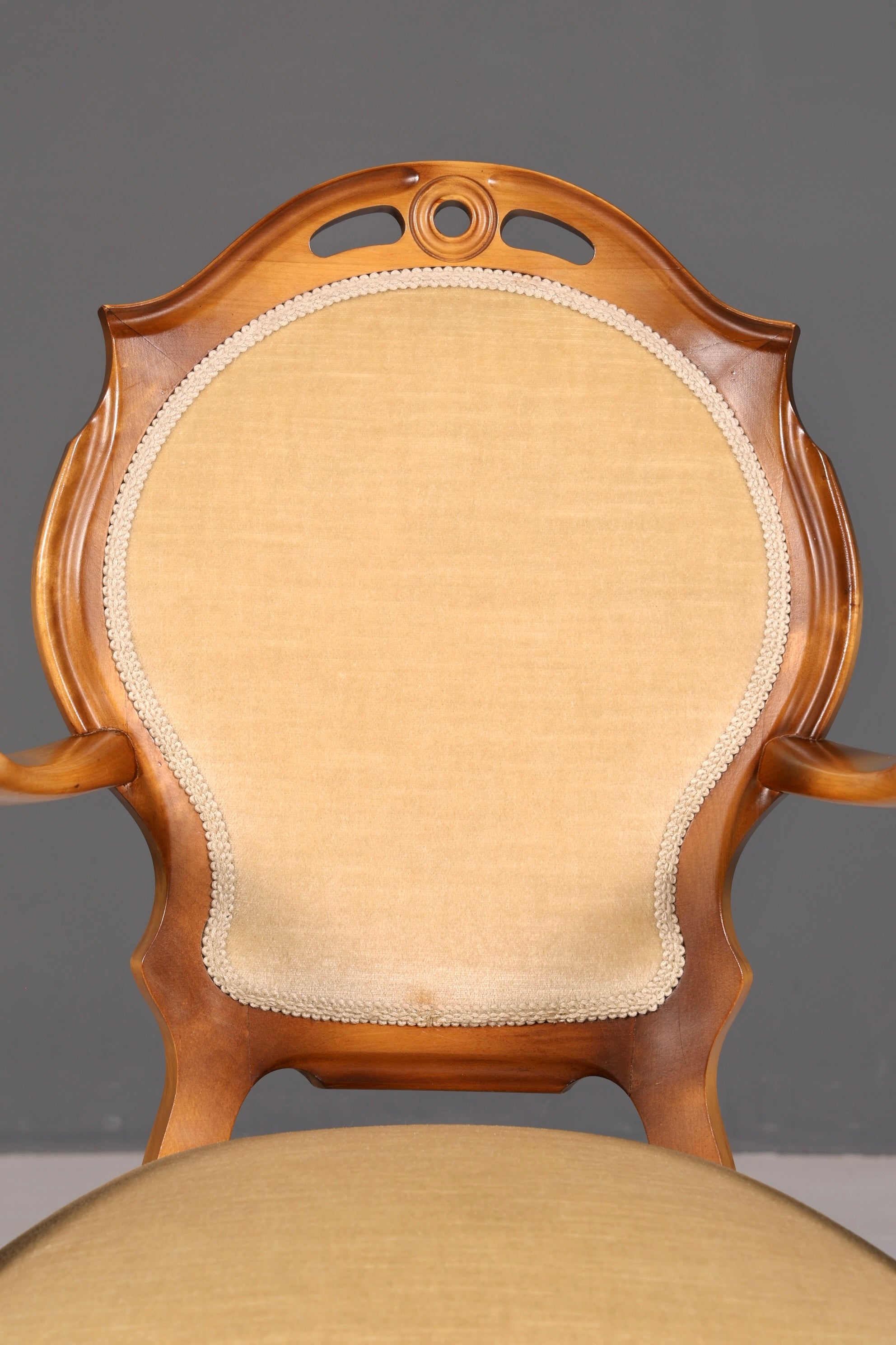 Wunderschöner Original Quadriga Armlehnstuhl Barock Antik Stil Stuhl Echt Holz Esszimmerstuhl Sekretär Stuhl Vintage