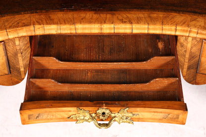 Majestätischer Original Louis XV Schreibtisch 1780 Bureau Plat French Desk echt Leder Antik Bürotisch Office Desk