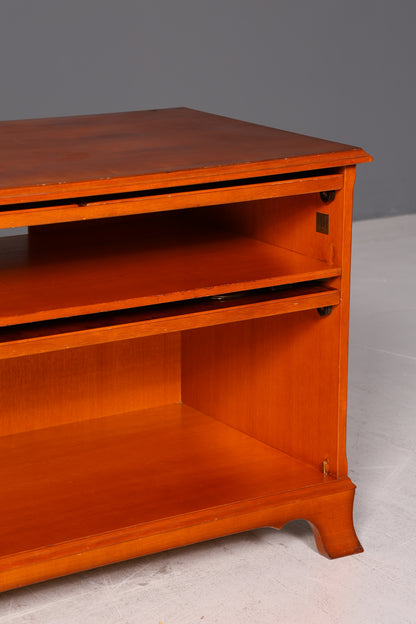 Edle Original Heldense Kommode Eibe Englisch 60s Hifi Schrank TV Schrank Klappschrank Vintage
