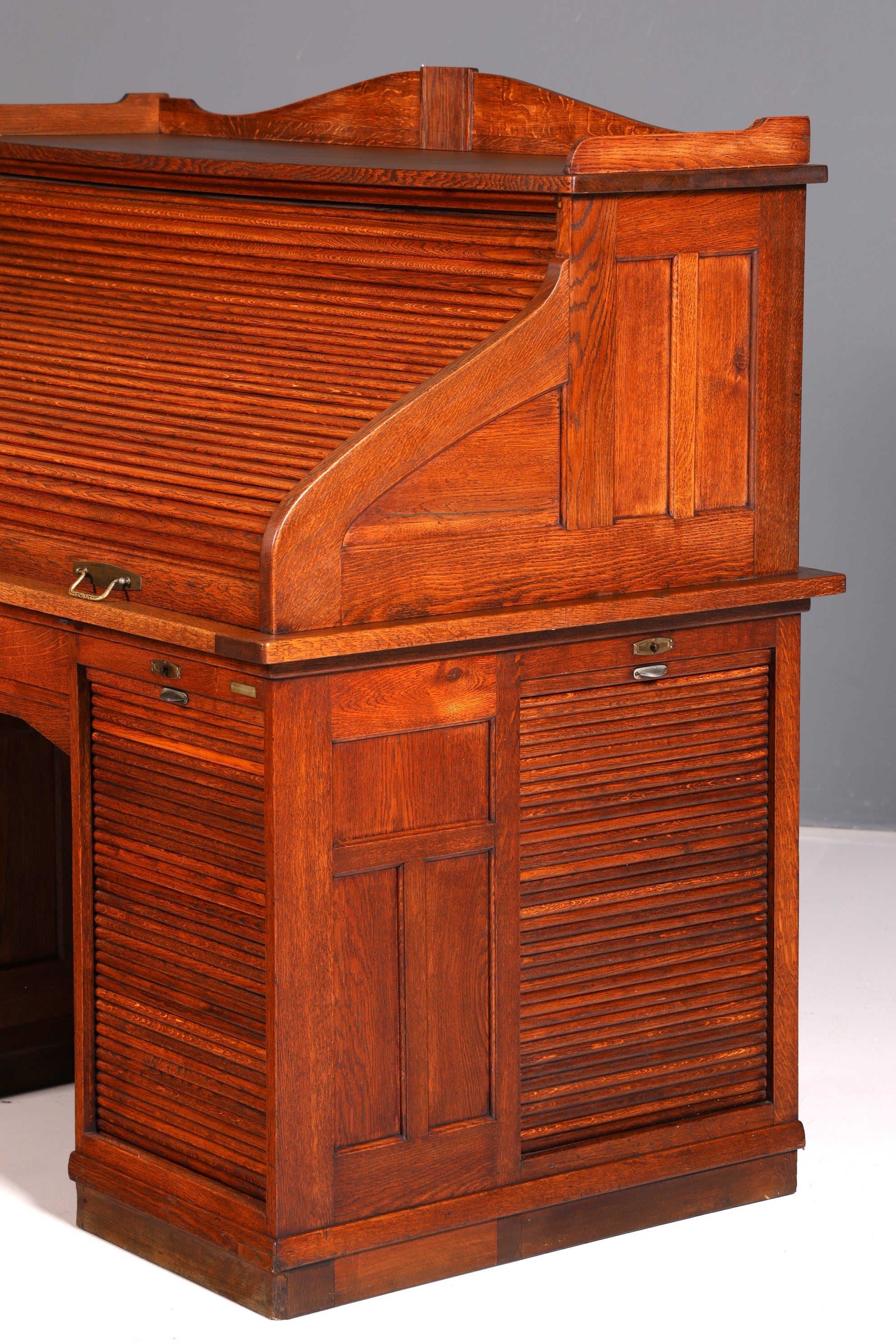 Wunderschöner Sekretär im Bauhaus Stil Art Deco Schreibtisch Schreibsekretär Rollladen Antik Vintage Eiche