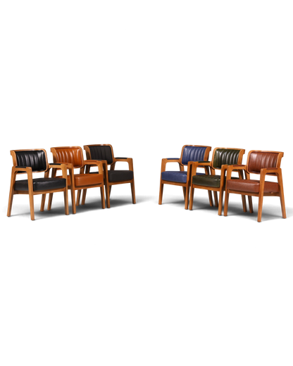 Edler Armlehnstuhl "Lima" Esszimmerstuhl mit Korbgeflecht in grün Küchenstuhl Armlehnstuhl