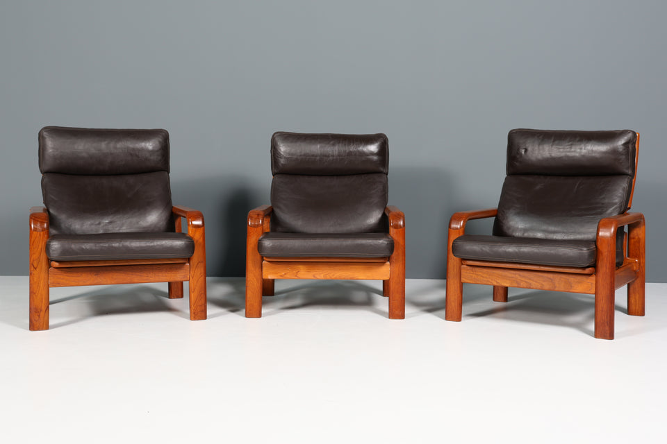 L. Olsen & Son Design Sessel Danish Teak Holz Mid Century Armlehnsessel 2 von 3