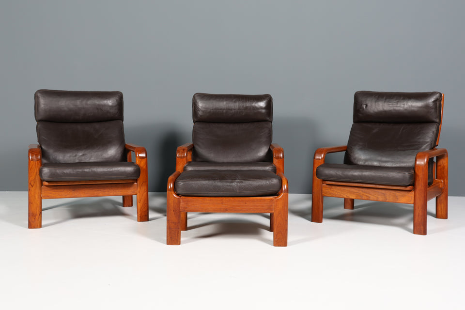 L. Olsen & Son Design Sessel Danish Teak Holz Mid Century Armlehnsessel 2 von 3