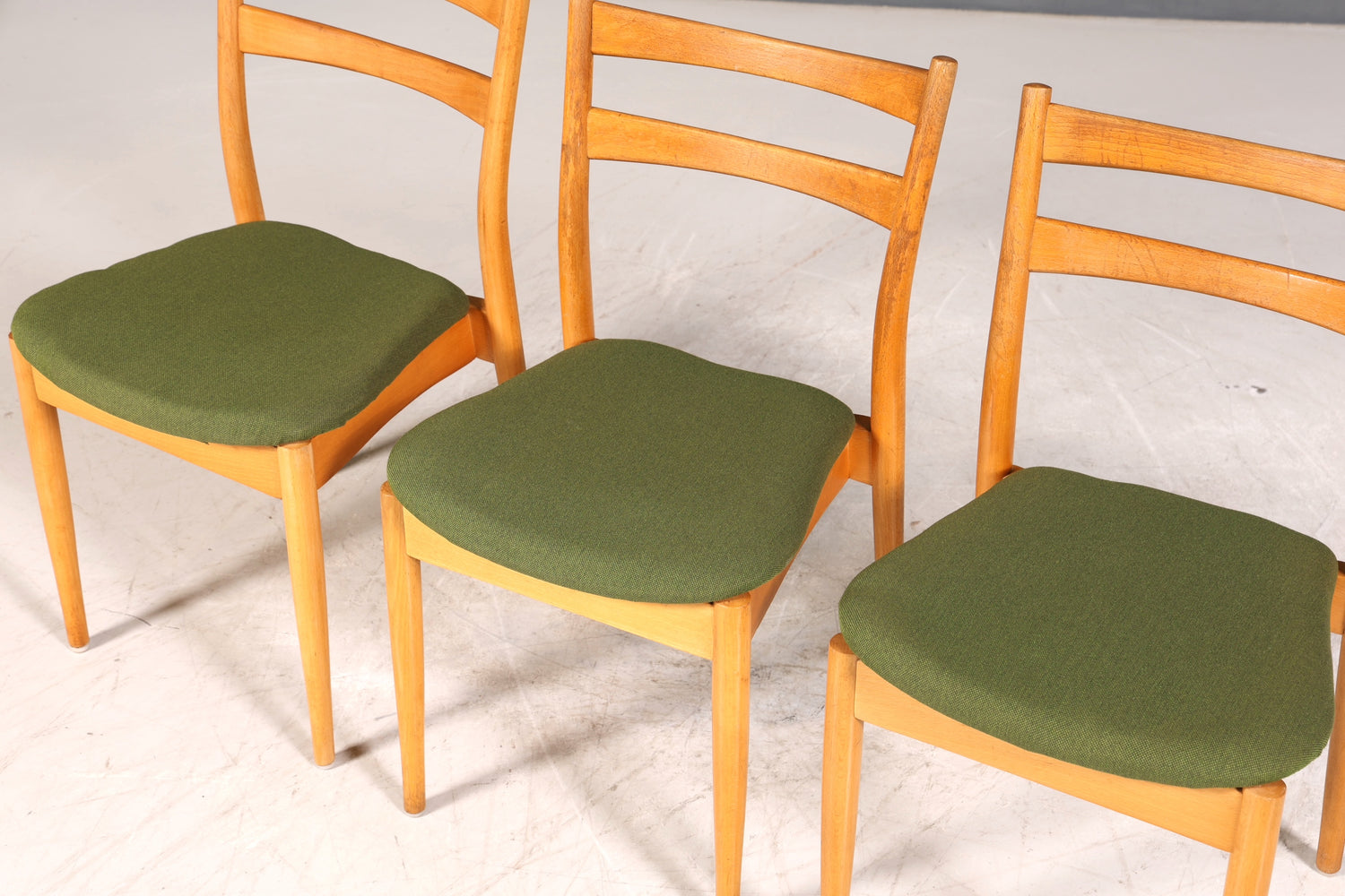 6x Schlichte Mid Century Stühle Retro Stuhlset Danish Design Küchenstühle Esszimmer Stühle