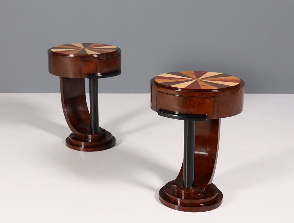 Traumhafte Art Deco Stil Kommode Beistelltisch Nachtisch bunt 2 von 2