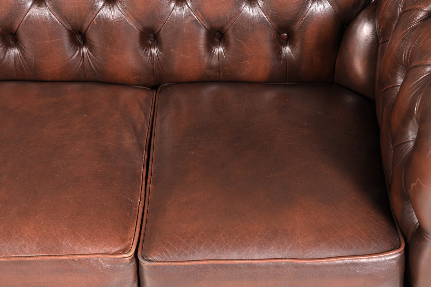 Wunderschönes Original Chesterfield Sofa 3- Sitzer echt Leder Couch Englisch 2 von 2