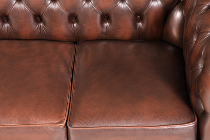 Wunderschönes Original Chesterfield Sofa 3- Sitzer echt Leder Couch Englisch 2 von 2