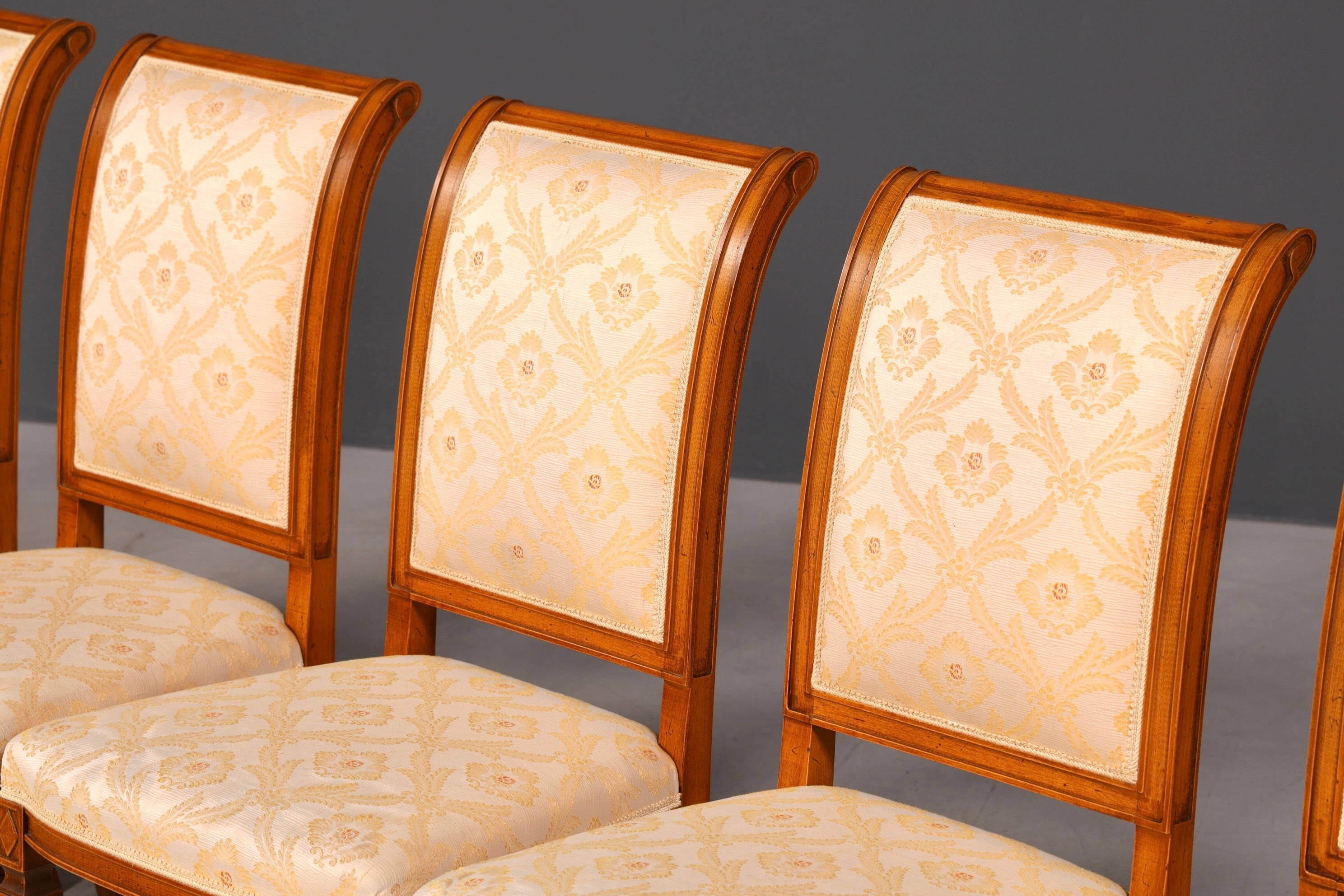 G674 Finish cm SELVA 6x Edle Englische Stühle Englisch Dining Chairs Antik 60er Jahre Regency Küchenstühle Stuhlset (Kopie 2)