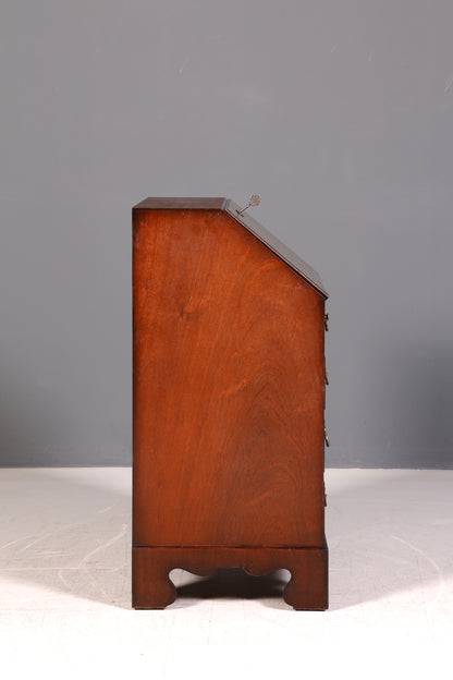 Wunderschöner Englischer Sekretär Schreibkommode Mahagoni Echt Holz Schreibtisch Kommode 60s UK Vintage