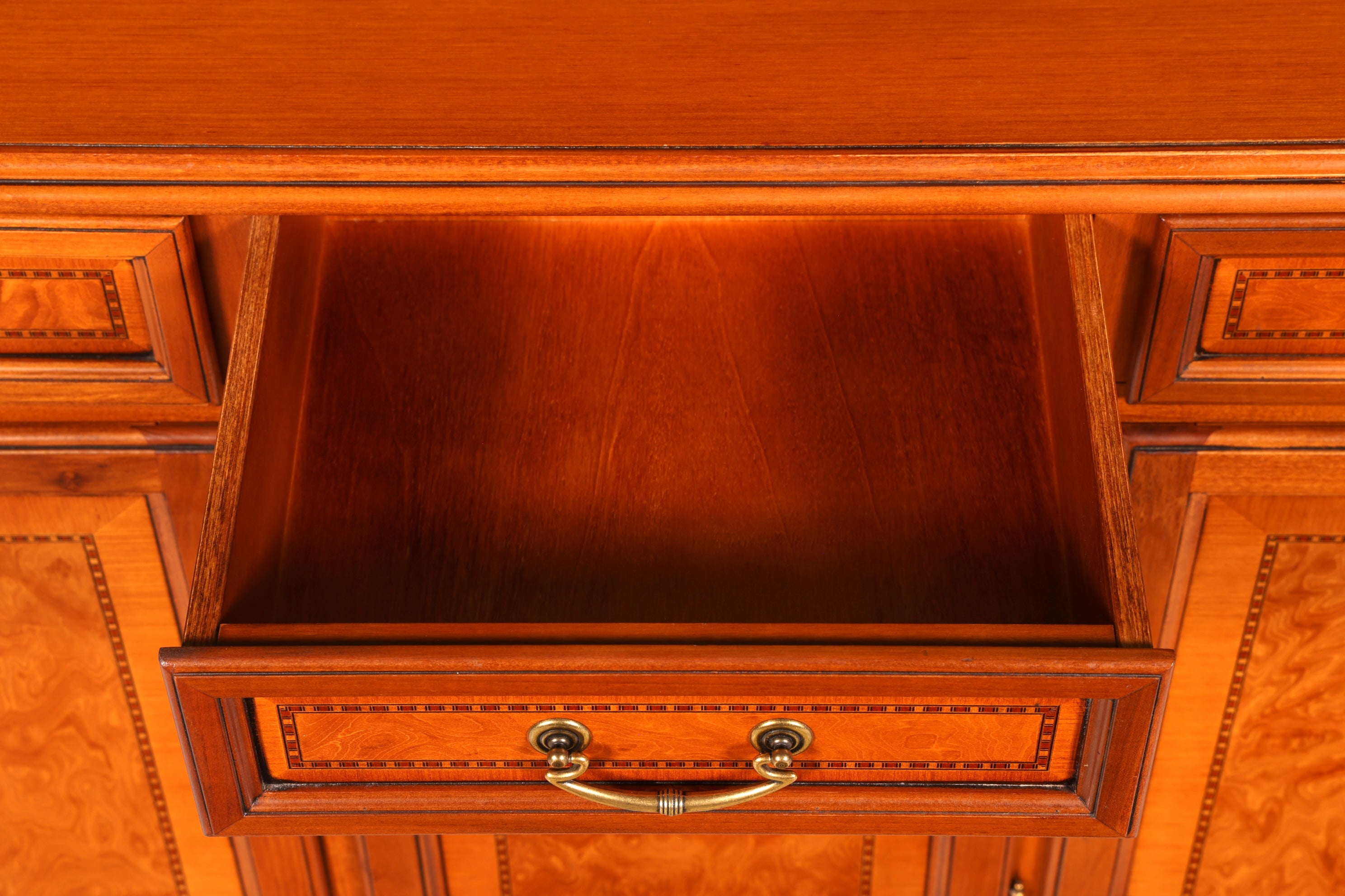 Edles Original Selva Sideboard Epoca Kirschholz Anrichte Kommode Buffet Schrank Intarsien Italienische Möbel