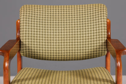 Edler Mid Century Armlehnstuhl Sekretär Stuhl Sessel Retro Holz Armlehnsessel Vintage 2 von 5