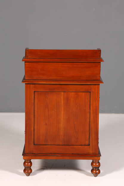 Wunderschöner Englischer Davenport Schreibtisch Desk Sekretär Lederauflage Kommode Antik Vintage
