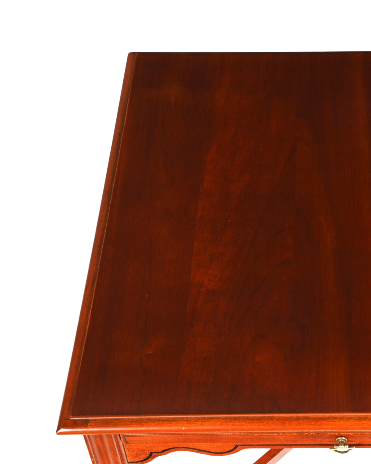 Hauptstadt Möblerei H819 Finish Tischplatte aus dunkelbraunem Holz mit klassischer Maserung und glatter Oberfläche