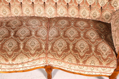 G350 Finish Wunderschönes Chippendale Sofa Barock Stil Couch Samt Stoff 3 Sitzer (Kopie)