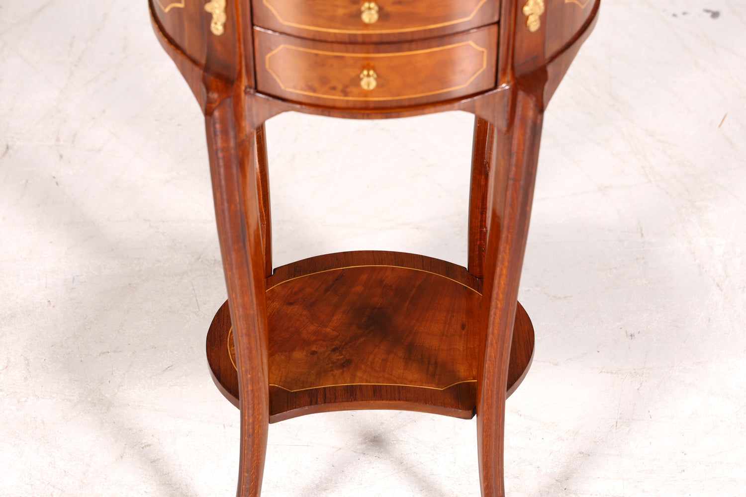 Edler Barock Louis XV Stil Beistelltisch Ablagetisch massiv Kommode Antik Stil
