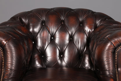 Edler Original Chesterfield Centurion Sessel Braun Echt Leder Englischer Armlehnsessel Herrensessel UK 1 von 2