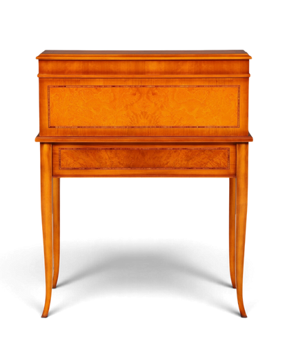 Hauptstadt Möblerei Rollsekretär im Barock Stil aus Holz mit Zylinderverschluss und eleganter Maserung