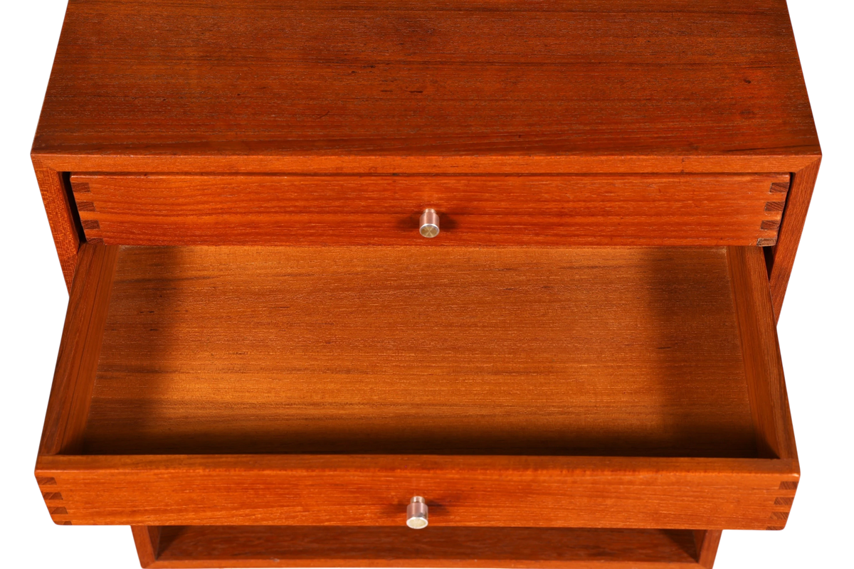 Wunderschöne Mid Century Teak Holz Nachttisch Danish Design Flurkommode Kommode 60s