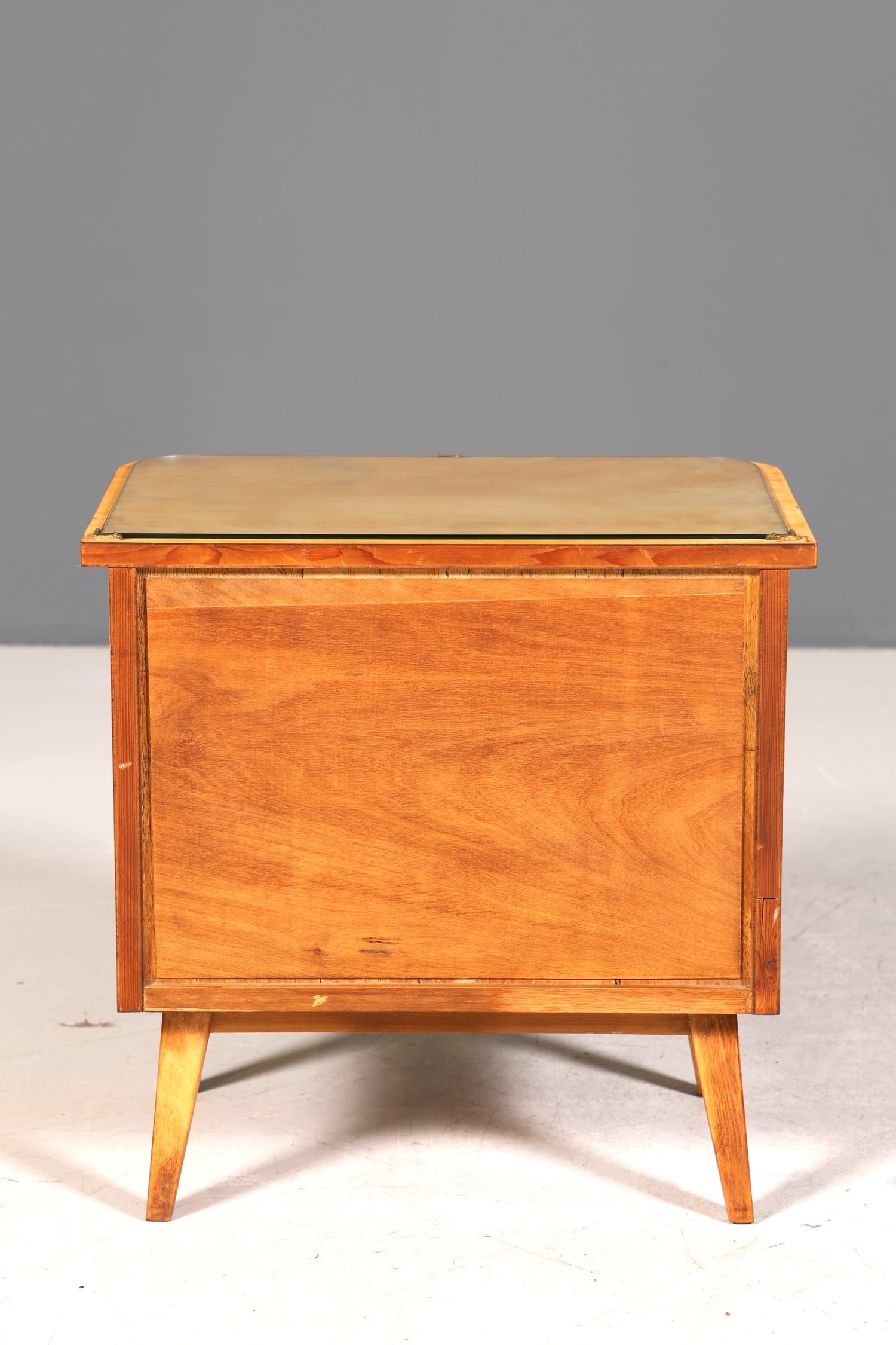 Wunderschöne Mid Century Kommode Vintage Nachttisch Retro Klappschränkchen