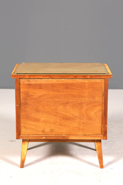 Wunderschöne Mid Century Kommode Vintage Nachttisch Retro Klappschränkchen