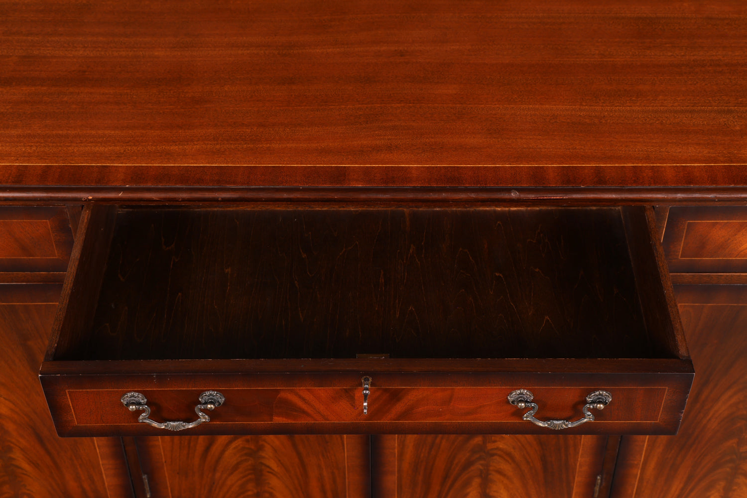 Wunderschönes Englisches Sideboard Mahagoni Schrank 60er Buffetschrank Kommode Anrichte Vintage