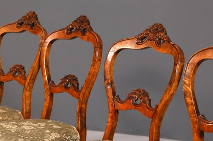 6x Traumhafte Louis Philippe Stil Stühle Biedermeier Stuhl Set Antik Küchenstühle Esszimmer Stühle