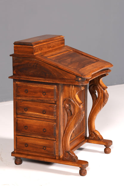 Wunderschöner Englischer Davenport Schreibtisch Desk Sekretär Schreibkommode Viktiorianischen Stil Kommode Antik Vintage