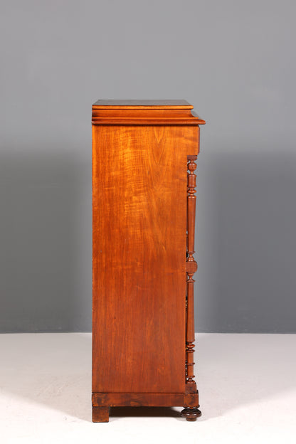 Wunderschöner Gründerzeit Sekretär Vertiko Highboard Louis Philippe Kommode um 1880