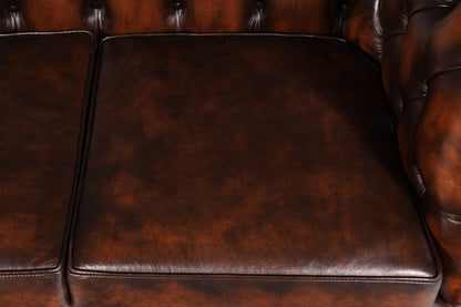 Wunderschöne Original Chesterfield Centurion 2-Sitzer Couch Echt Leder Sofa Englisch UK Ledersofa Antik