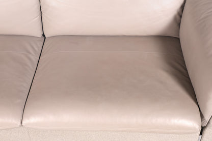 Wunderschönes Sofa der Marke Ligne Roset Grau Echtleder &amp; Stoff Couch Designer Sofa Wohnzimmer