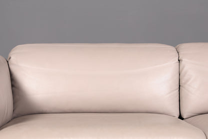 Wunderschönes Sofa der Marke Ligne Roset Grau Echtleder &amp; Stoff Couch Designer Sofa Wohnzimmer