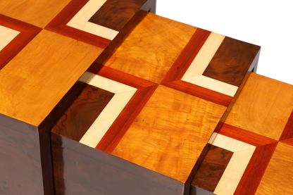 Wunderschöner Art Deco Stil Beistelltische 3er Satz Ablagetisch Couchtisch Set