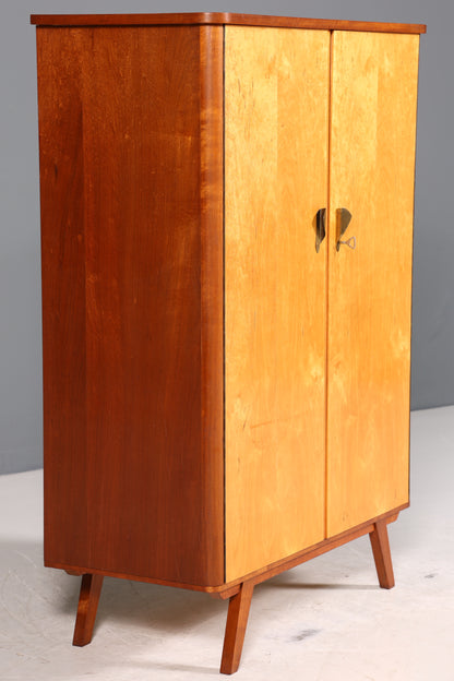Wunderschöner Mid Century Kleiderschrank Vintage Schrank Retro Kommode 60s Vertiko Büroschrank